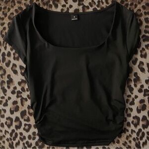 SHEIN Black Sleek Crop Top